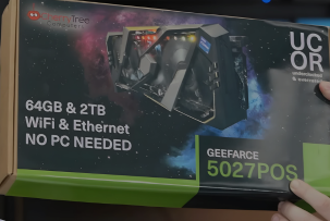 GeeFarce RTX 5027 имеет встроенный ПК и его можно добавить к большому ПК