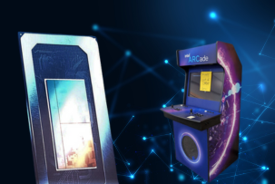 Игровой автомат ARCade в кампусе Intel и Panther Lake в работе