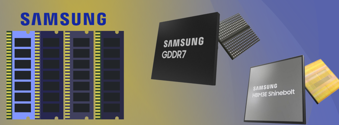 Samsung представила новую высокопроизводительную память GDDR7 и HBM3E